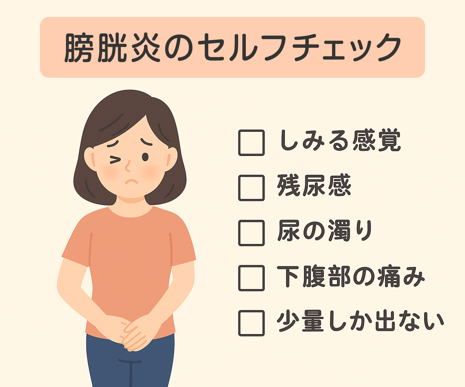 膀胱炎のセルフチェック